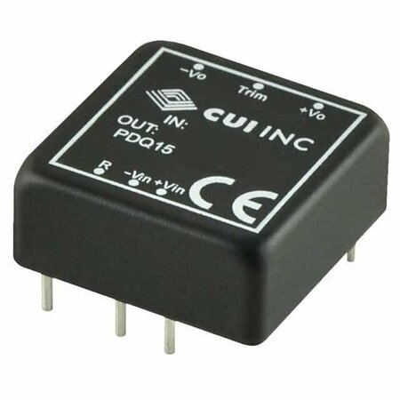 CUI DC to DC Converter, 48V DC to 5/ -5V DC, 15VA, 0 Hz PDQ15-Q48-D5-D